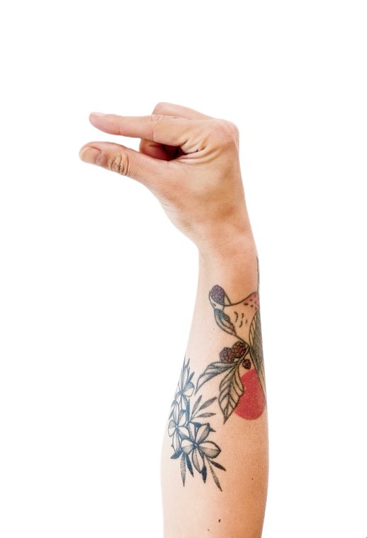 hand with a small gap